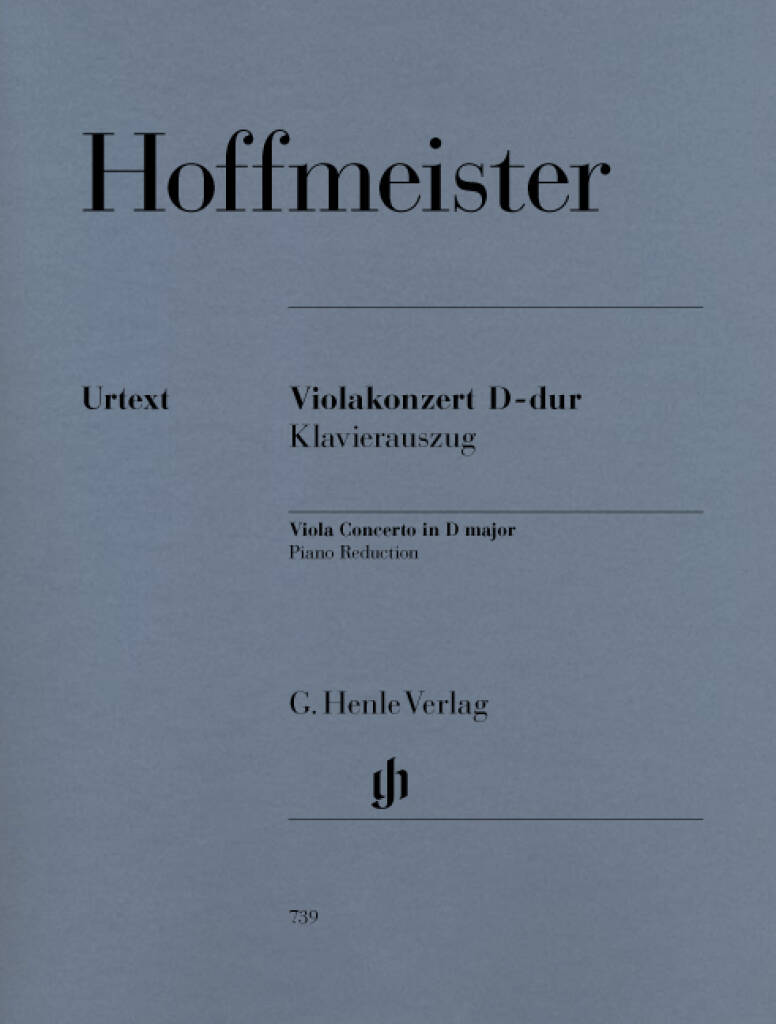 Hoffmeister: Concert D-Dur, víóla og píanó