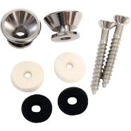 Fender Non-Slip Strap Buttons, nickel, 2 stk