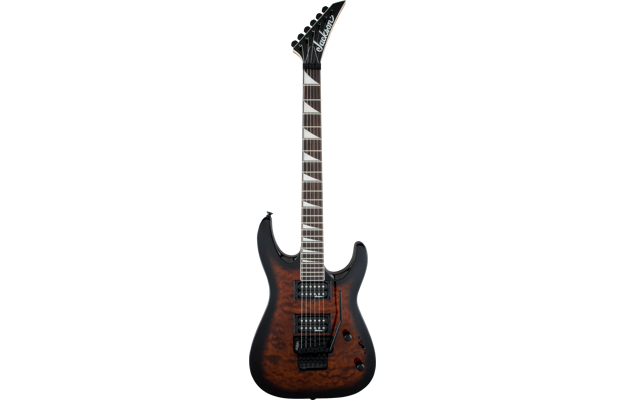 Jackson JS32Q Dinky rafmagnsgítar, Arch Top - Dark Sunburst