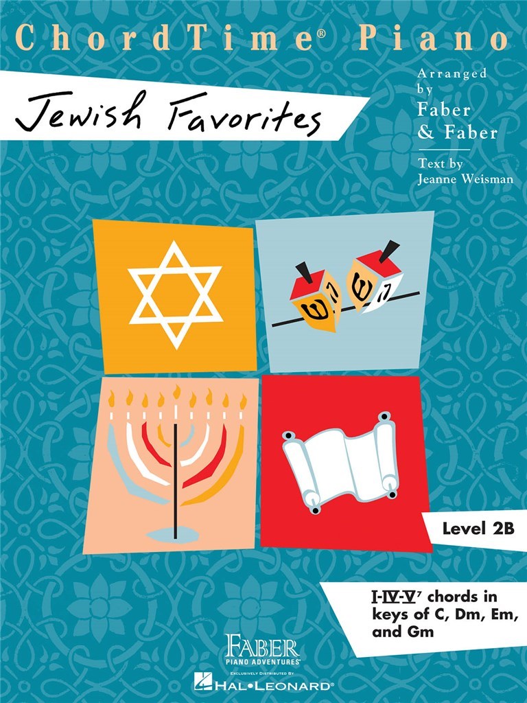 Piano Adventures ChordTime Piano Jewish Favorites, Level 2B