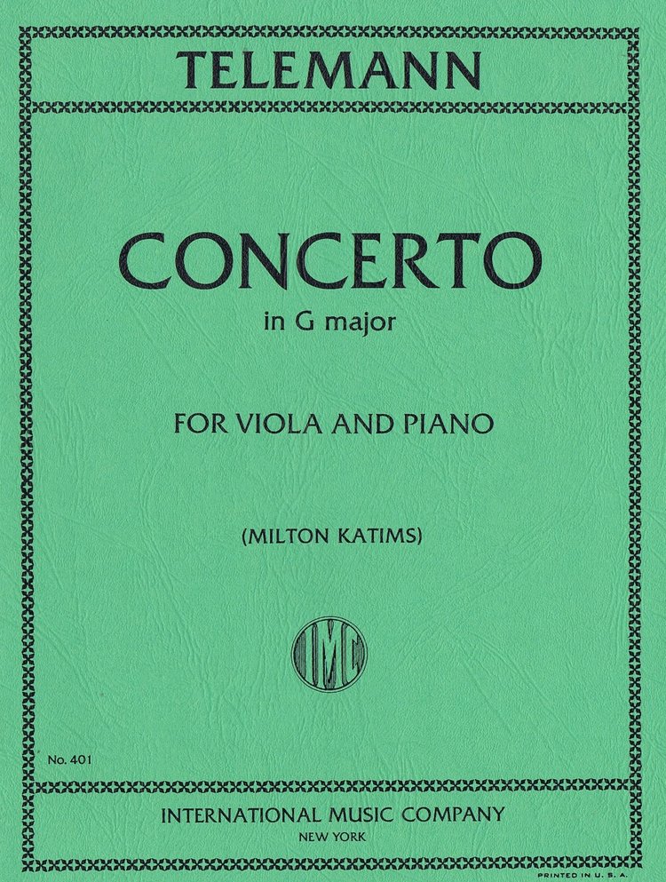 Telemann: Concerto in G major, víóla og píanó