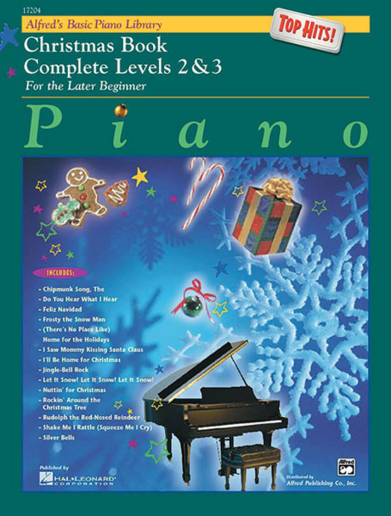 Alfred´s Basic Piano Library Top Hits Christmas 2-3