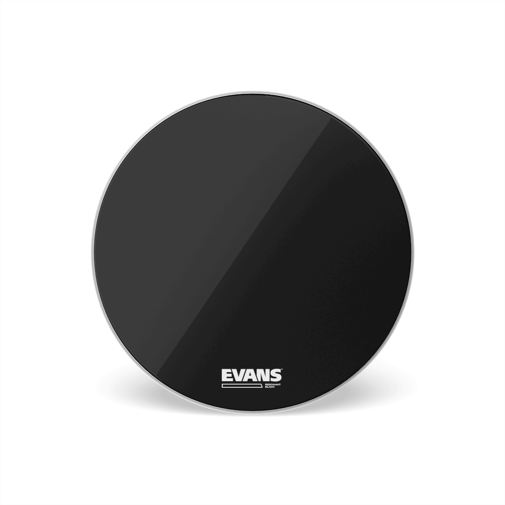 Evans 22" Resonant Black Bass trommuskinn