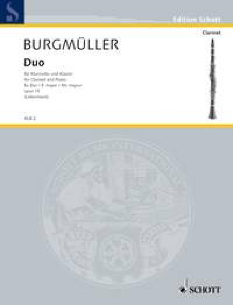 Burgmüller: Duo Es-Dur,  Op.15. Klarinett og píanó