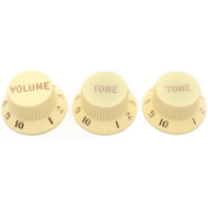 Knobs - Fender, Stratocaster, 1 Volume, 2 Tone, Aged White