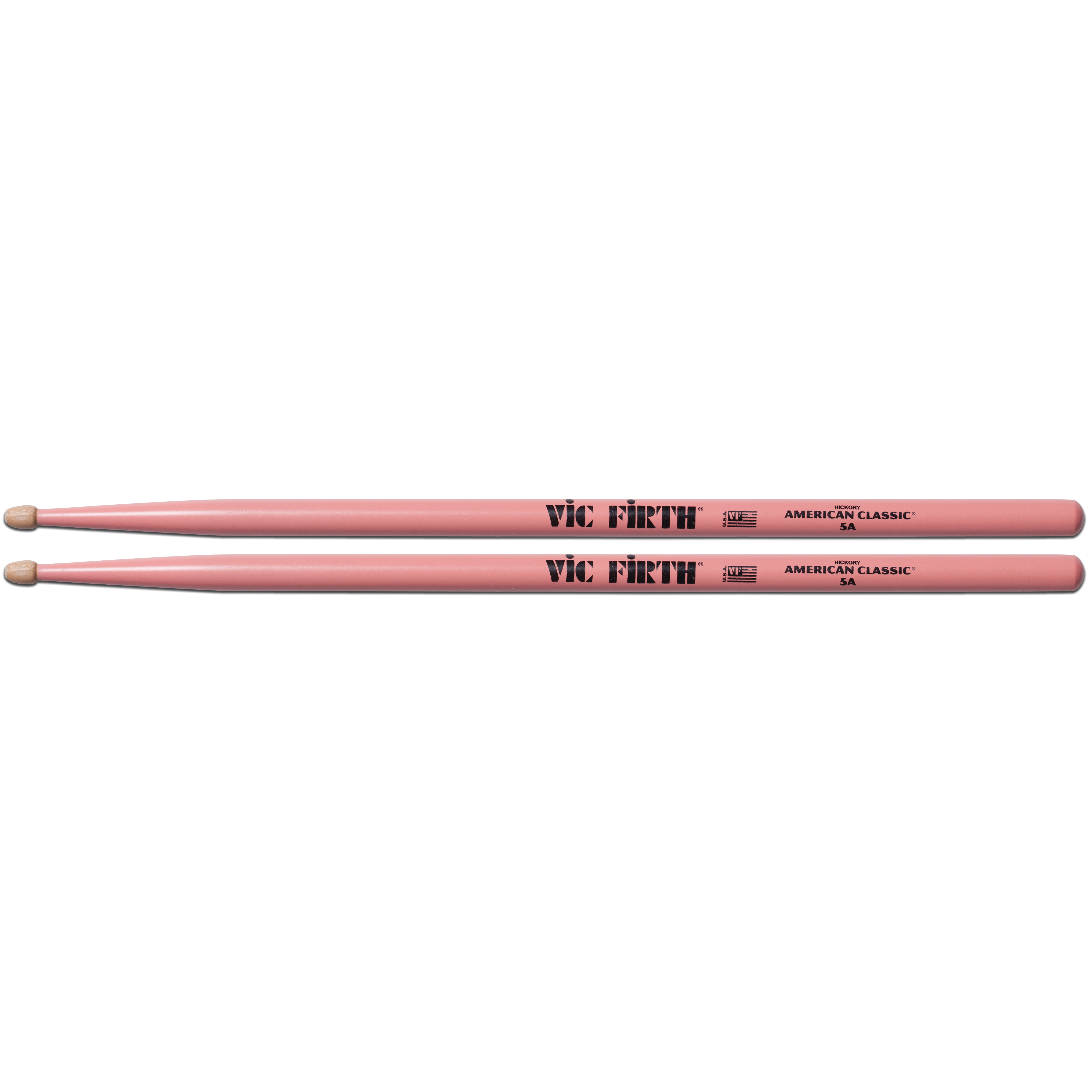 Vic Firth trommukjuðar 5A, bleikir