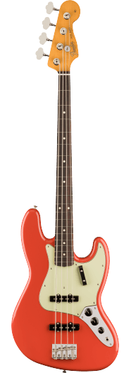 Fender Vintera II, ´60s Jazz Bass, Fiesta Red, með poka