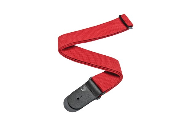 Cotton Guitar Strap, red