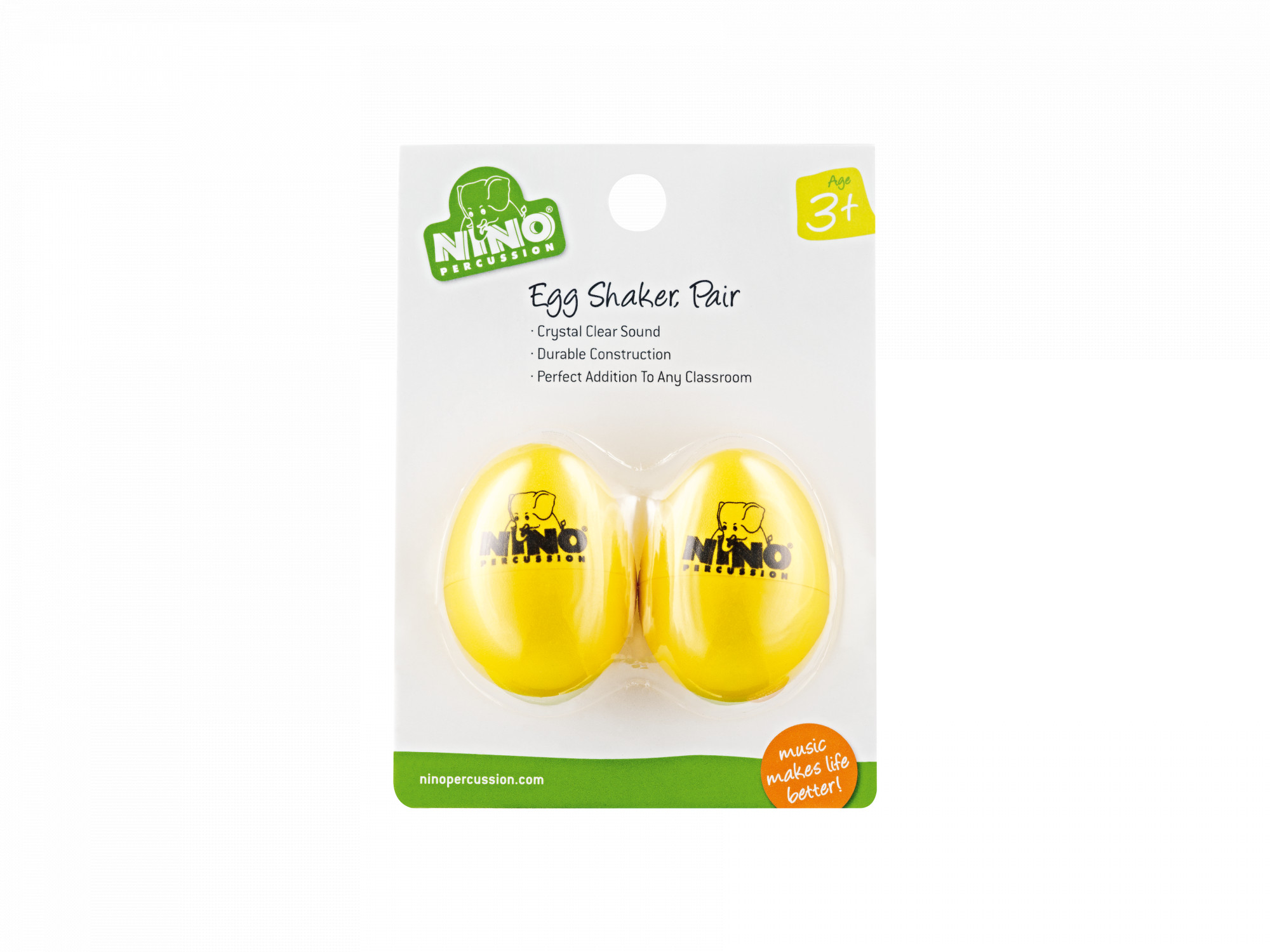 NINO Egg Shaker, par, gult