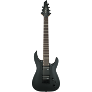 Jackson JS22-7-strengja gítar , Dinky, svartur