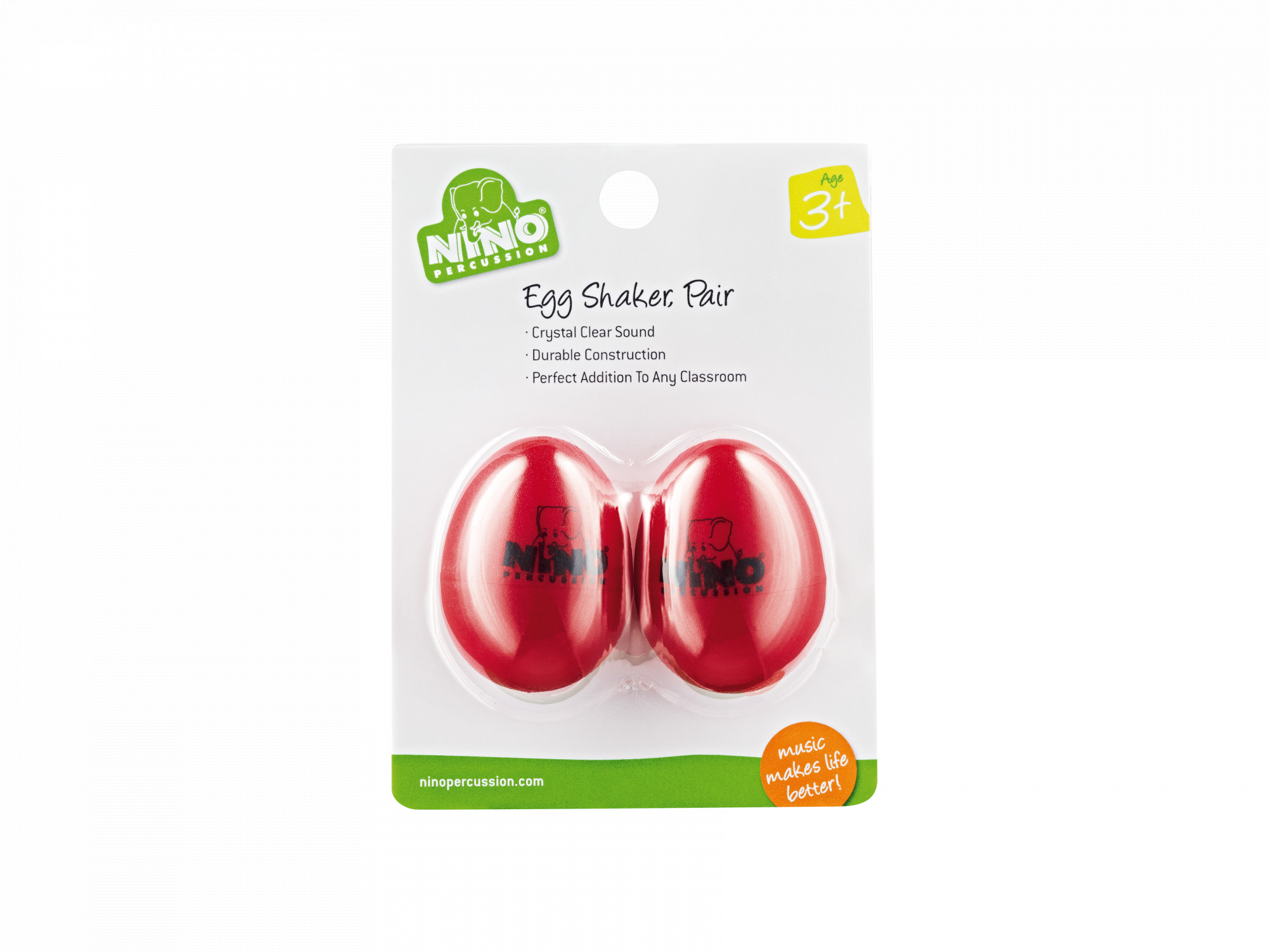 NINO Egg Shaker, par, rautt