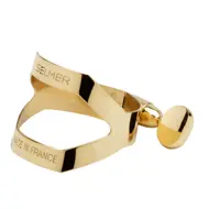 Selmer ligature alto sax, gold lacquer