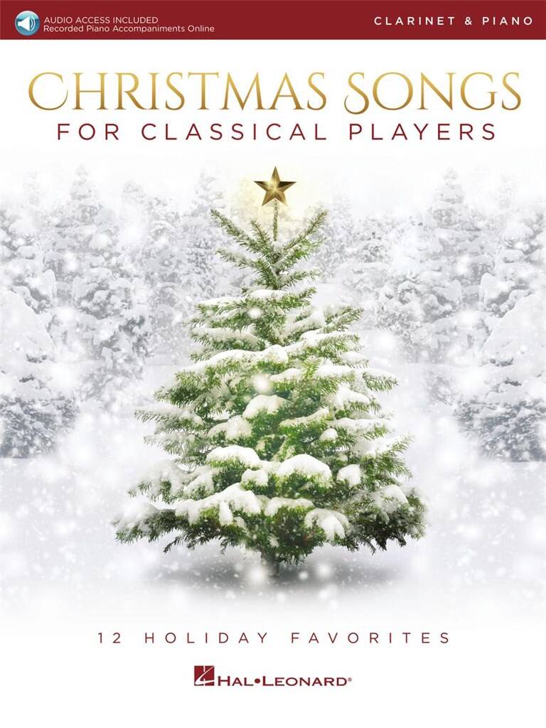 Christmas Songs for Classical Players, klarinett og píanó, m.niðurhali