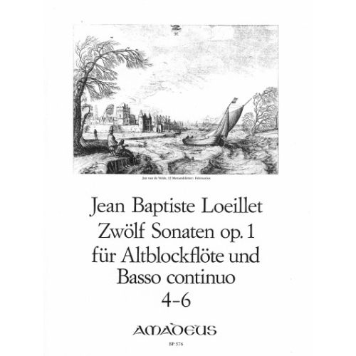Loeillet: 12 Sonaten Op.1 altblokkflauta og píanó, 4-6