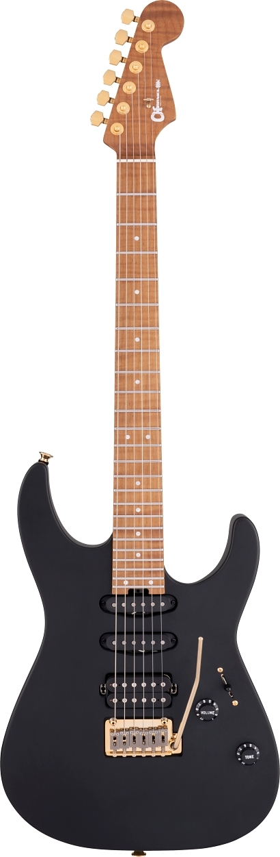 Charvel USA Select DK24 HSS rafmagnsgítar, Satin Black