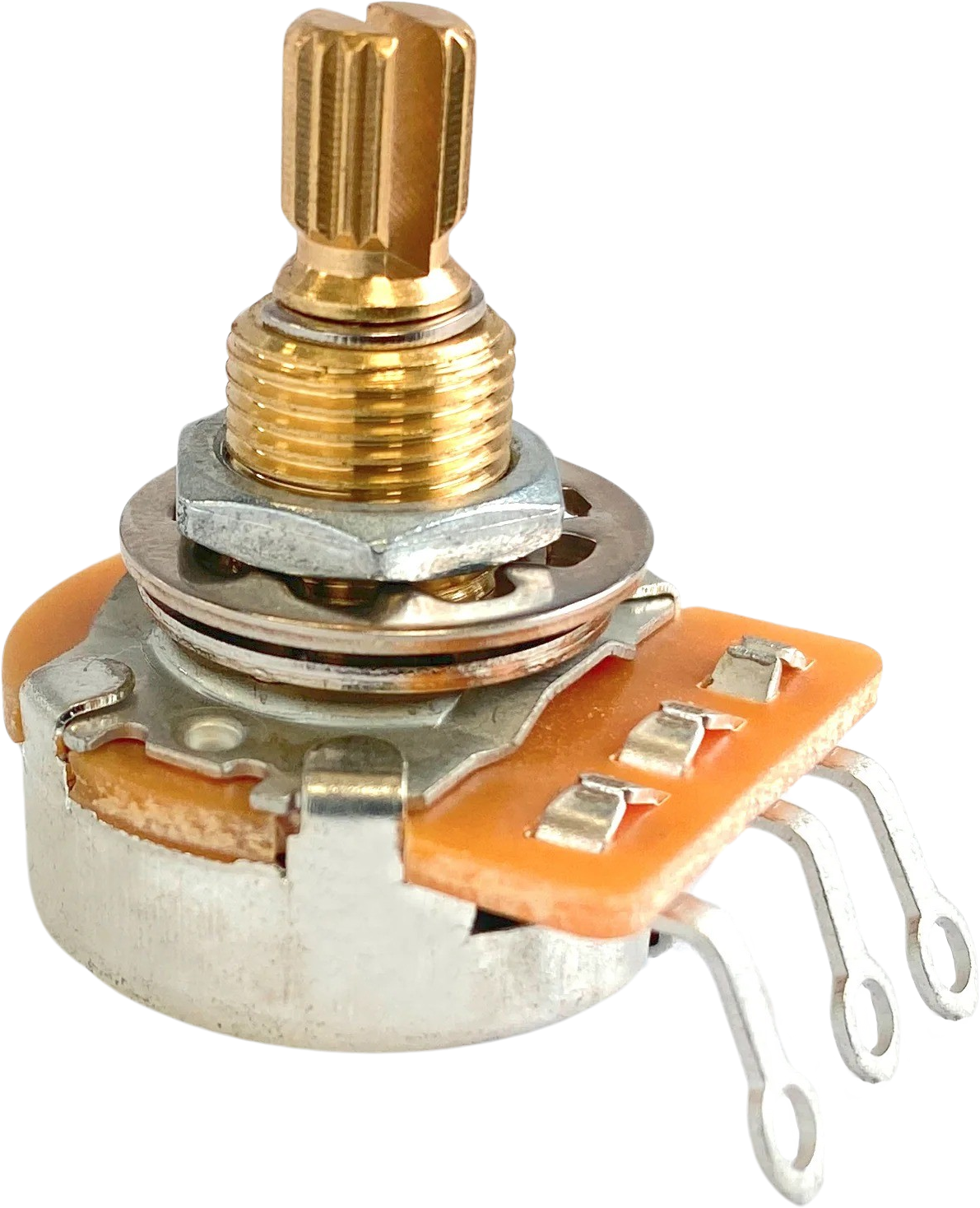 Potentiometer - AxLabs, Linear, Knurled Shaft, Dish Back, ⅜” Bushing