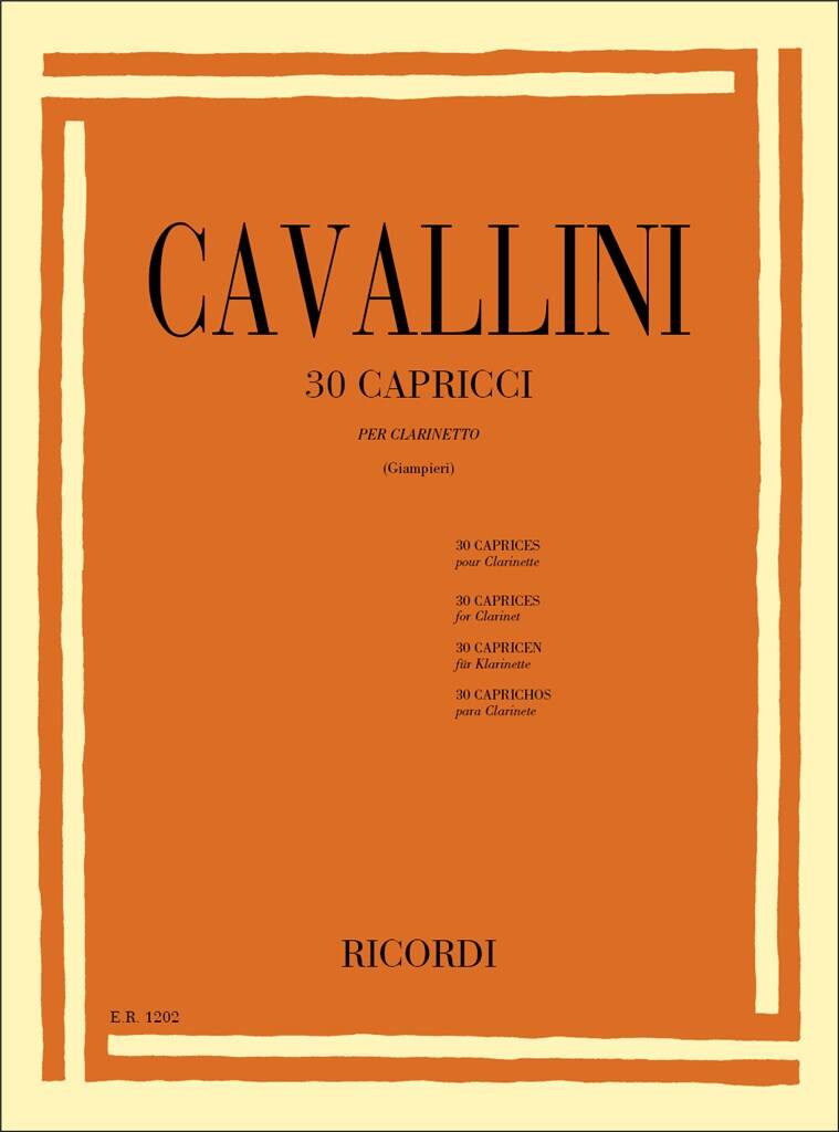 Cavallini: 30 Caprices for clarinet