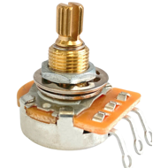 Potentiometer - AxLabs, Linear, Knurled Shaft, Dish Back, ⅜” Bushing