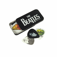 The Beatles Guitar Pick Tin - Logo - 15 stk