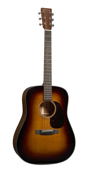 Martin D-18, 1935 Sunburst gítar með tösku