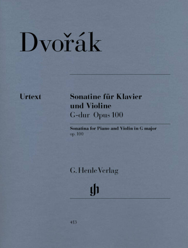 Dvořák: Sonatina For Piano And Violin In G Op.100