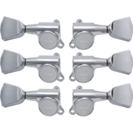 GOTOH Tuners, Modern Keystone Style , Keystone, Chrome, 3 per side