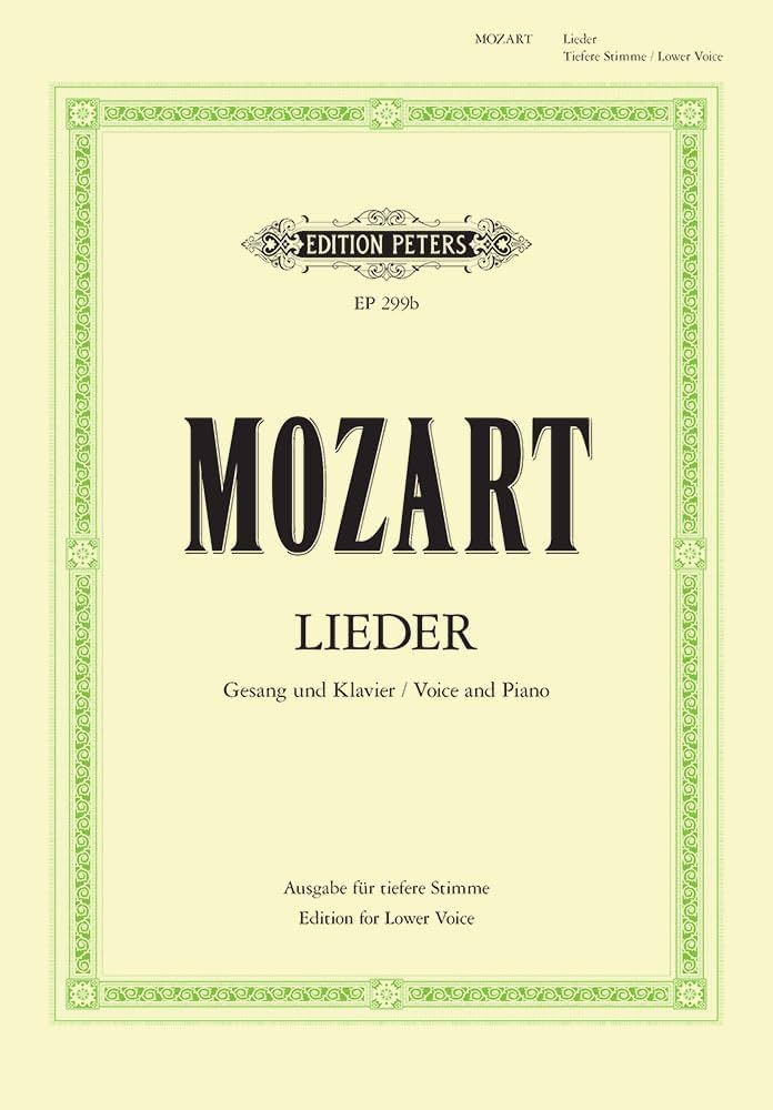Mozart: Lieder - Low Voice