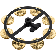 Meinl Hi-Hat tambúrína, brass, 1 röð, svört