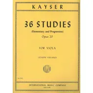 Kayser: 36 Studi Op. 20, víóla