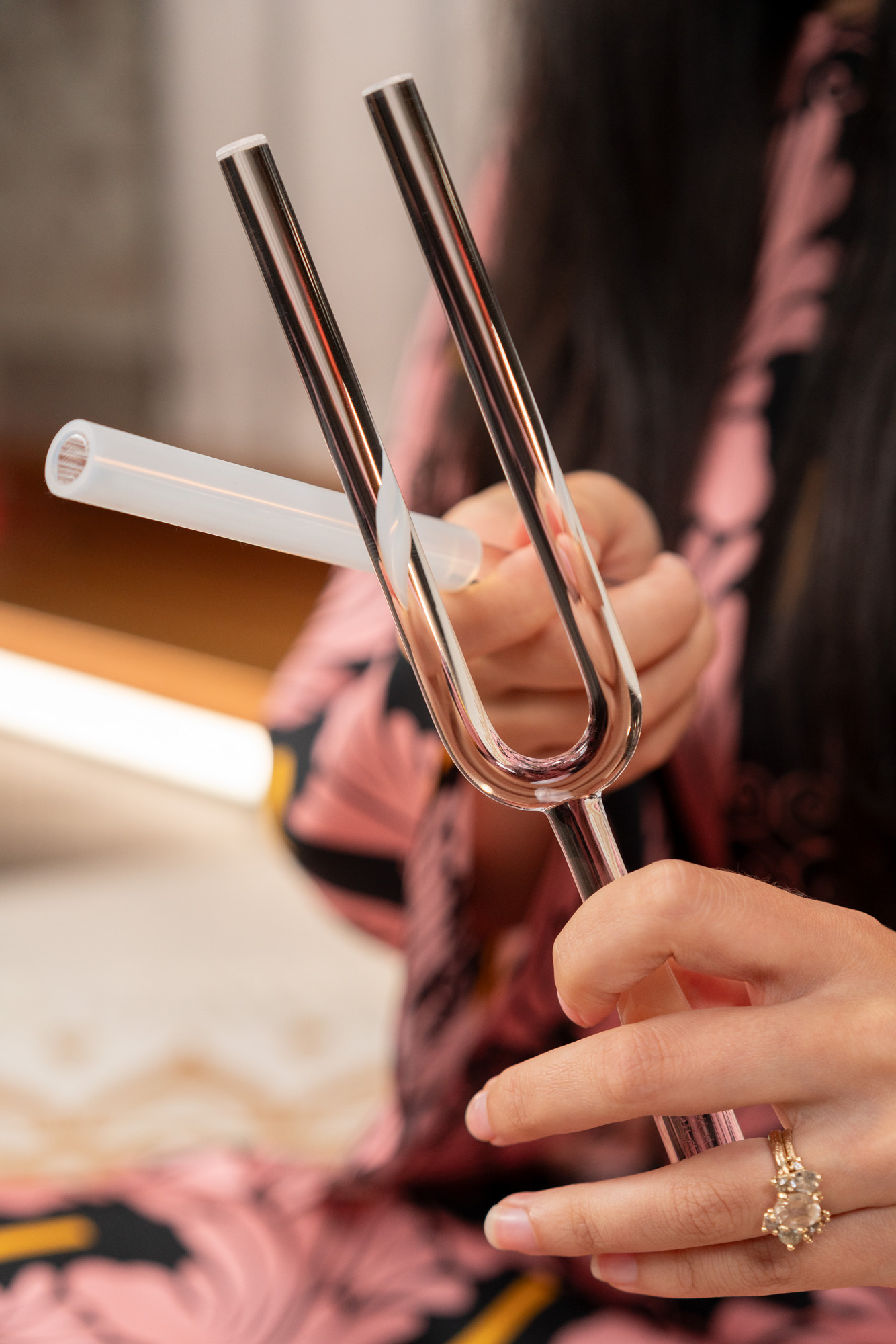 Sonic Energy Solfeggio Crystal Tuning Fork Mi 528 Hz/ C5