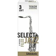 Rico Select Jazz Filed tenorsaxblöð 3Soft, pakki með 5 stk
