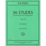 Kayser: 36 etudes , Opus 20
