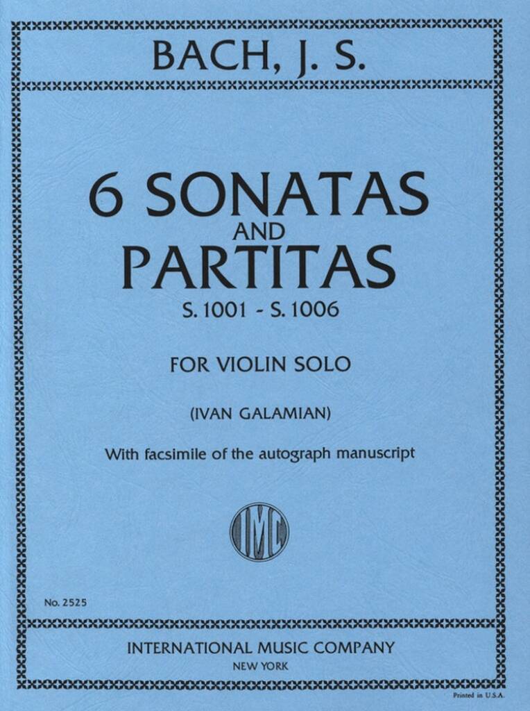 Bach: 6 Sonatas and Partitas for Violin Solo