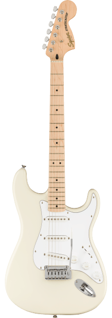 Squier Affinity Series Stratocaster, MN, WPG, Olympic White