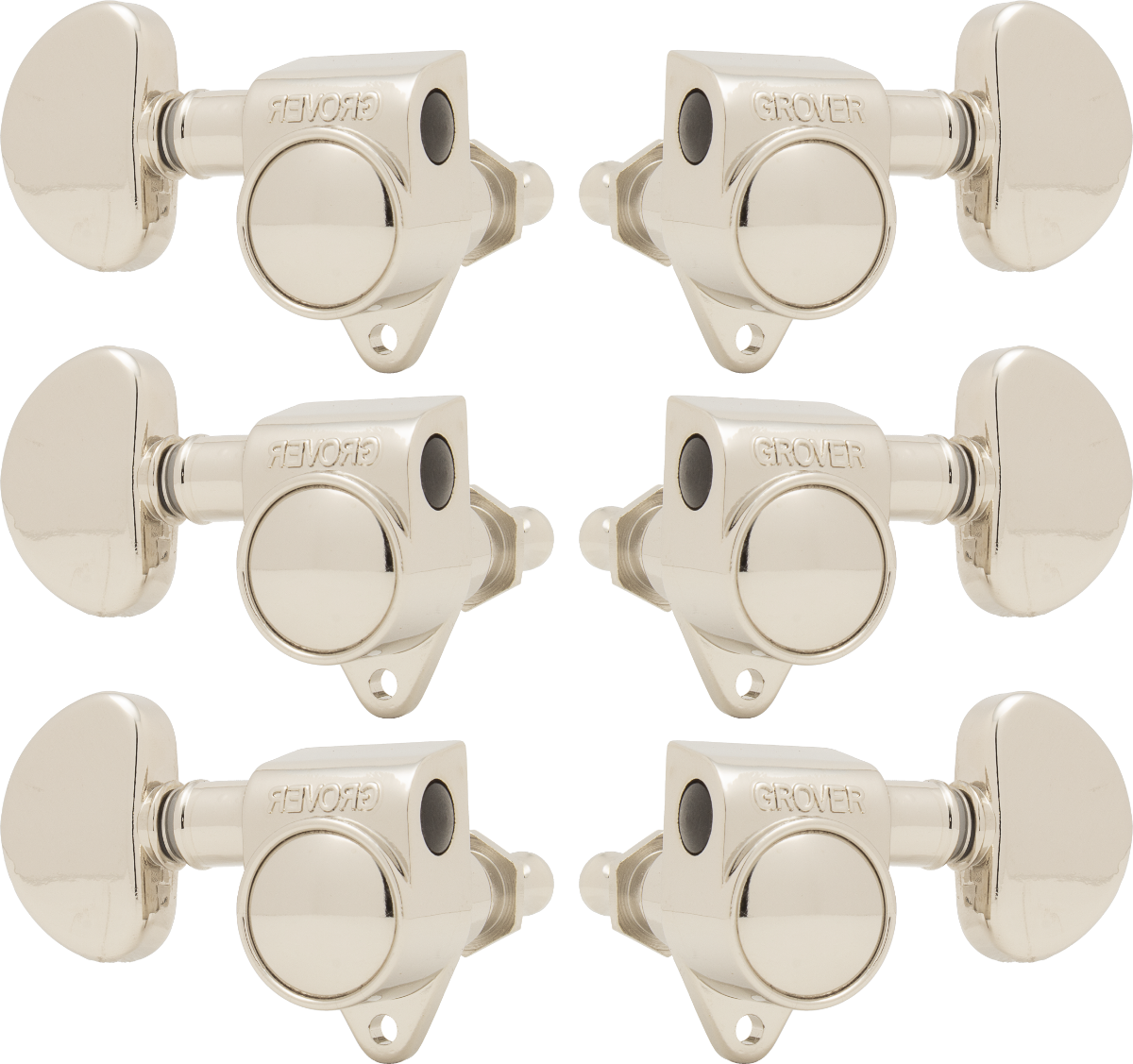 GROVER Tuners, Rotomatic , 3 per side, 18:1 ratio, Nickel