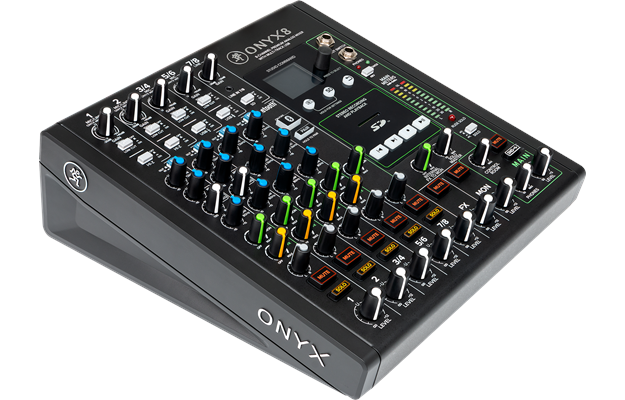 Mackie ONYX8, 8 rása analog mixer með multitrack USB