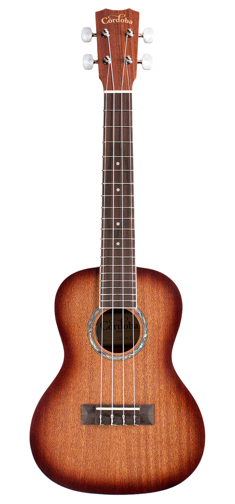 Cordoba 15CM Concert Ukulele in Edge Burst