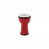 NINO 6" Djembe , eldrauð , plast skinn