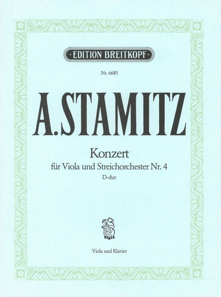 Stamitz: Viola Concerto No.4,  D-dur