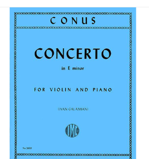 Conus: Concerto in e-minor, fiðla og píanó
