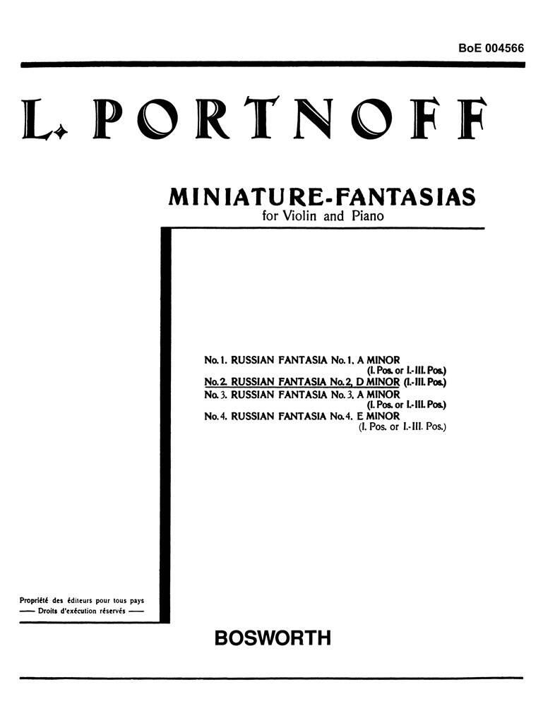 Portnoff: Russian Fantasy No. 2 in D minor, fiðla og píanó