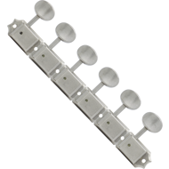 GOTOH Tuners, Relic, SD91, oval knob, 6-in-a-line, aged nickel
