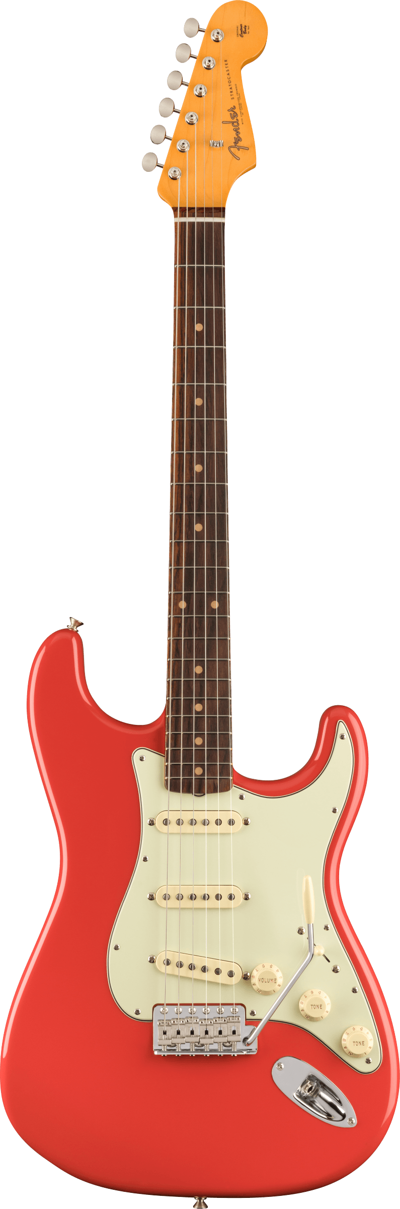 Fender American Vintage II, 1961 Stratocaster RN, Fiesta Red, með poka