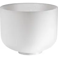 Sonic Energy White-Frosted Crystal Singing Bowl 10" - E4/Solarolexus Chakra/432 Hz