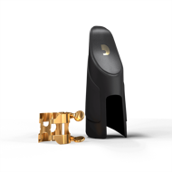 Rico H-Ligature and Cap, alto sax, Gold-Plated
