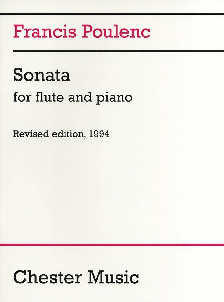 Poulenc: Sonata For Flute And Piano