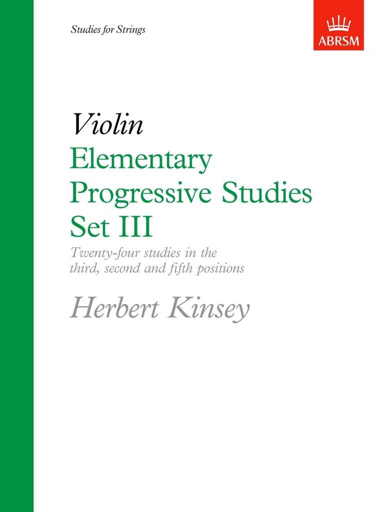 Elementary Progressive Studies, Set III , fiðla