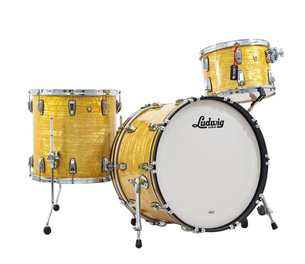 Ludwig Classic Maple 22" FAB Drum Kit, Aged Onyx
