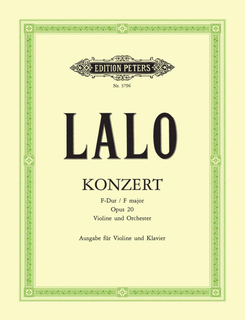 Lalo: Concerto F-Dur Op.20, fiðla og píanó