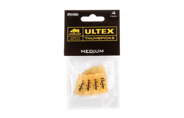 Dunlop Ultex Gold Medium þumalnögl, 4 stk